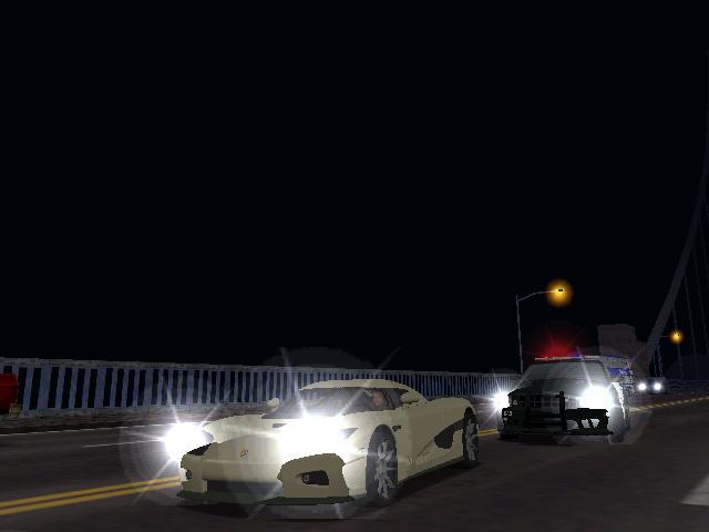 Another NFS Undercover-style shot. To me, the Cop was much too close for comfort, as close as he was on my six o' clock.