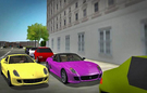 Yellow Ferrari 599 GTB and Purple Ferrari 599 GTO